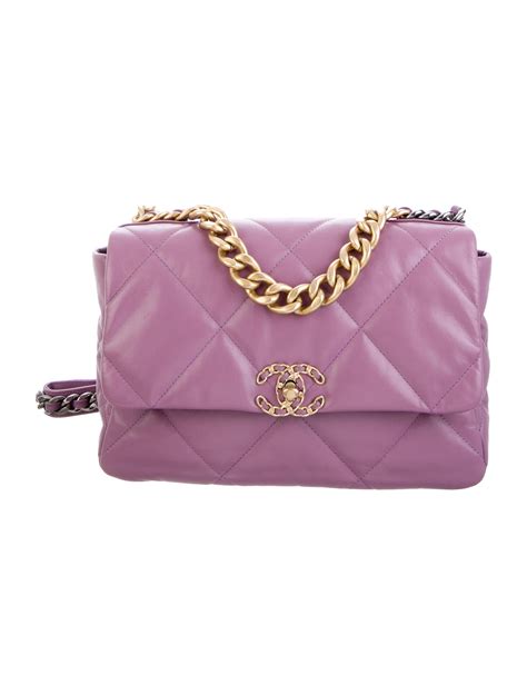 chanel 19 bag purple|chanel 19 flap bag small.